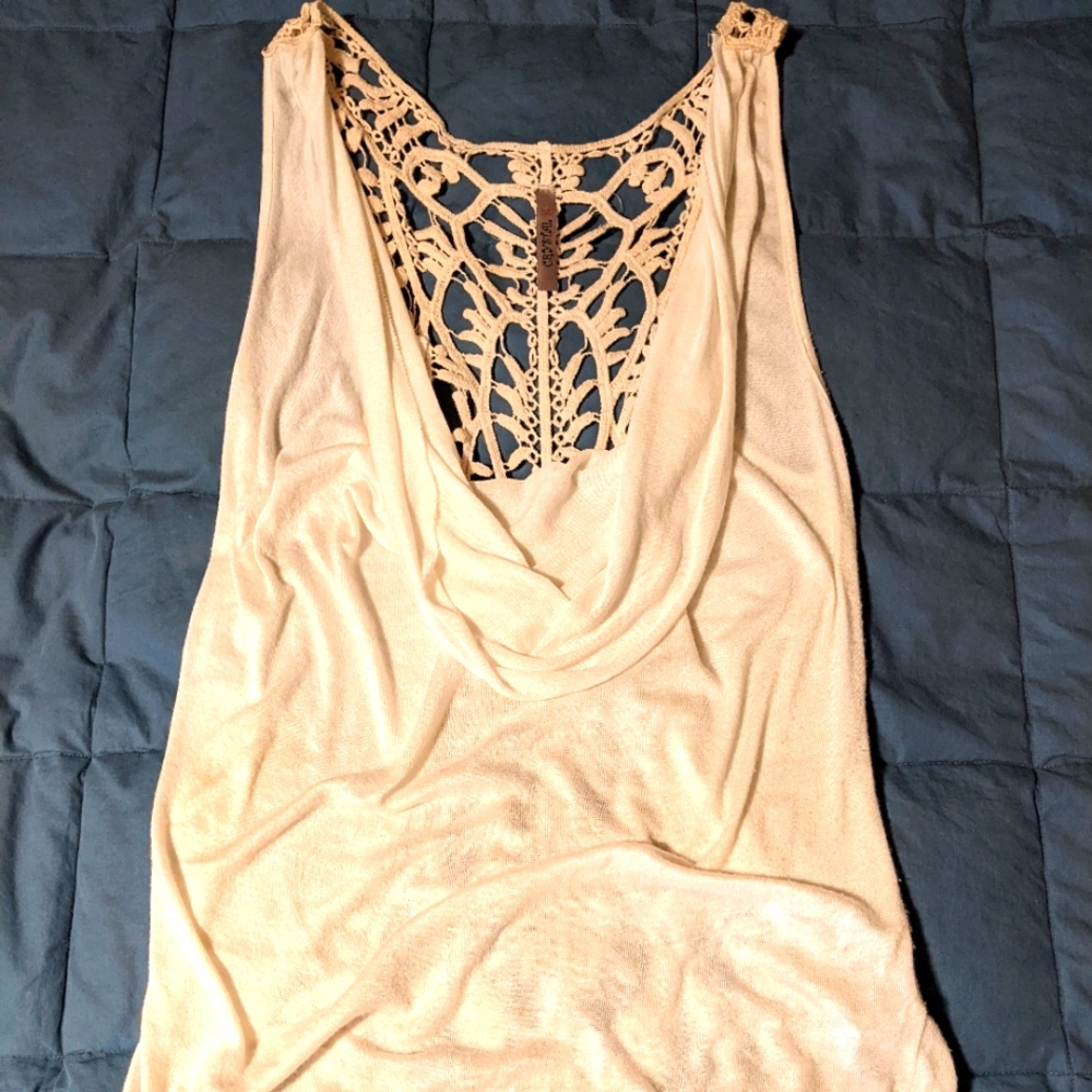 plunge top with lovely back detail